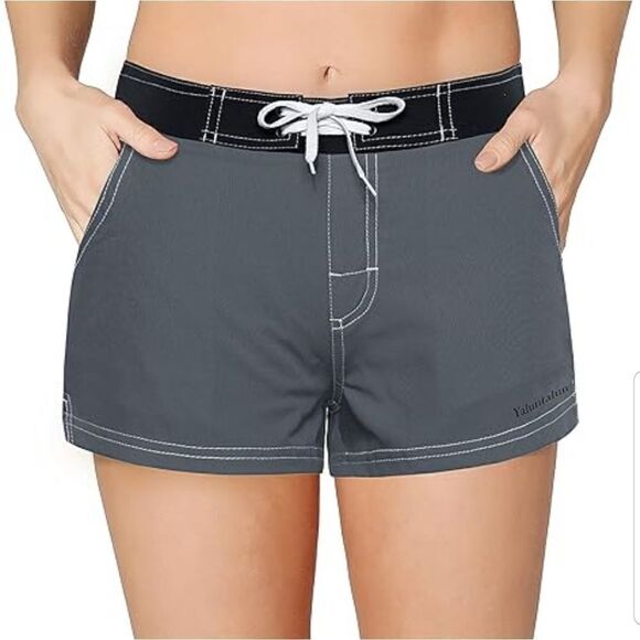 Meegsking Women Quick Dry Swimwear Trunks Sports Board Shorts with Soft … - Picture 9 of 10